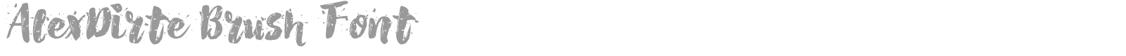 AlexDirte Brush font preview